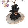 Halloween Theme Natural Amethyst and Yellow Quartz Chips Tree of Life Decorations DJEW-B013-02G-3