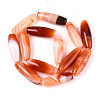 Natural Striped Agate/Banded Agate Beads Strands G-S280-10E-2