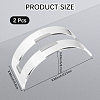 2Pcs Acrylic Vertical Laptop Stand for Desk DIY-CP0011-63-2