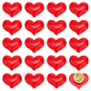 20Pcs Resin Heart Badge for Backpack Clothes HEAR-PH0001-02A-1