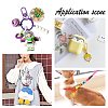 60Pcs 10 Colors Zinc Alloy Baking Paint Swivel Snap Hooks Clasps FIND-FS0005-10-6