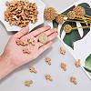 200Pcs Wood Pendants WOOD-SC0001-36D-3