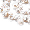 Natural Keshi Pearl Beads Strands PEAR-S020-R03-4