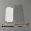 Portable Transparent Plastic Swiss Cake Roll Sandwich Holder Box CON-WH0095-13A-2