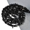Dyed & Heated Natural Black Agate Beads Strands G-G905-21-2