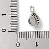 Brass Micro Pave Cubic Zirconia Pendants KK-P292-06P-3