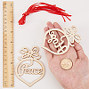 Wooden Pendant Decorations AJEW-GF0001-18-3