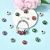 Handmade Polymer Clay Large Hole Rondelle European Beads LPDL-L003-01-4