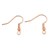 Brass Earring Hooks KK-Q362-RG-LF-1