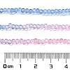 Transparent Painted Glass Beads Strands X1-DGLA-A034-T2mm-A08-3
