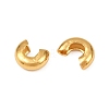 304 Stainless Steel Crimp Beads Covers STAS-L215-10G-A-2