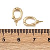 Oval Brass Twister Clasps KK-P310-06G-3