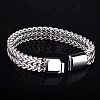 Punk Style 304 Stainless Steel Curb Chain Bracelets for Men WGFAED6-04-3