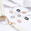 SUPERFINDINGS 16Pcs 4 Colors Alloy Spring Gate Rings FIND-PH0009-48-4