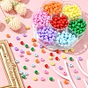 490Pcs 7 Colors Opaque Acrylic Beads SACR-YW0001-49-6