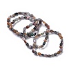 Natural Ocean Jasper Bead Stretch Bracelets X-BJEW-K213-32-1