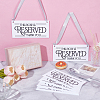 Acrylic Seat Reserved Sign Hanging DJEW-WH0016-74-2