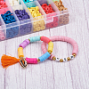 24 Colors Handmade Polymer Clay Beads CLAY-TA0001-05-37