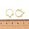 Brass Stud Earring Findings LS-KK-Q035-08G-3