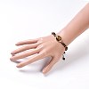Natural Tiger Eye Braided Bead Bracelets BJEW-JB04210-03-4