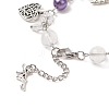 Alloy Heart & Fairy Charm Bracelets BJEW-JB09307-5