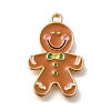 Christmas Theme Alloy Enamel Pendants X-ENAM-Q509-02KCG-05-1