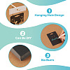 100Pcs 2 Styles Paper Earring Display Cards CDIS-TA0001-50-5