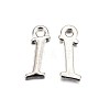 Platinum Plated Alloy Letter Pendants LS-PALLOY-J718-01P-I-1