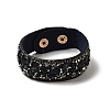 Faux Suede Snap Cord Bracelet BJEW-F428-15-4