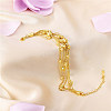 Brass Multi-Strand Bracelets JB629A-2