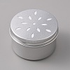 Aluminium Shallow Round Candle Tins AJEW-WH0326-03A-1