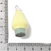 Flocky Opaque Resin Pendants LS-RESI-F062-02C-3