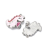 Alloy Enamel Split Pendants ENAM-B026-02P-04-2