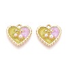 Alloy Enamel Pendants PALLOY-T092-38G-03-1