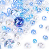 100G 4 Styles Transparent Acrylic Beads MACR-YW0003-42-2