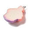 Opaque Resin Imitation Food Pendants FIND-Z006-05B-2