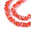 Electroplate Opaque Glass Beads Strands GLAA-N022-4mm-14-4