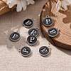 Platinum Plated Alloy Charms X-ENAM-S118-02P-P-5