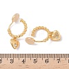 Heart Brass Micro Pave Clear Cubic Zirconia Clip-on Earrings EJEW-K286-12G-5