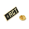 ACT Word Enamel Pins JEWB-M042-07B-3