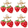 Beebeecraft Brass Enamel Charms KK-BBC0012-37-1