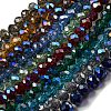 Electroplate Glass Beads Strands EGLA-A034-T6mm-I-1