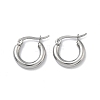 304 Stainless Steel Hoop Earrings for Women EJEW-A159-01P-4