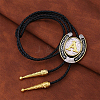 Cowboy Western Alloy Horseshoes & Letter Pendant Bolo Tie Necklaces NJEW-WH20014-02A-3