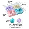 800Pcs 4 Styles Mixed Styles 8/0 Glass Round Seed Beads SEED-FS0001-18C-4