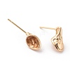 Brass Stud Earring Findings X-KK-S350-060G-1