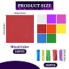 160Pcs 8 Colors Square OPP Candies Wrapping Packaging DIY-WH20055-017B-2