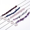 Gemstone Pendant Necklaces X-NJEW-JN01706-1