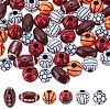 360Pcs 6 Styles Craft Style Acrylic Beads MACR-ME0001-01-1
