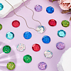 700Pcs 7 Colors UV Plating PVC Plastic Beads FIND-GF0009-55-4